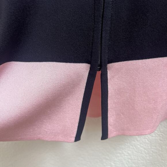Exclusively MISOOK Sz L Jacket Cardigan Black Pink Acrylic Sweater Full Zip - Picture 4 of 5